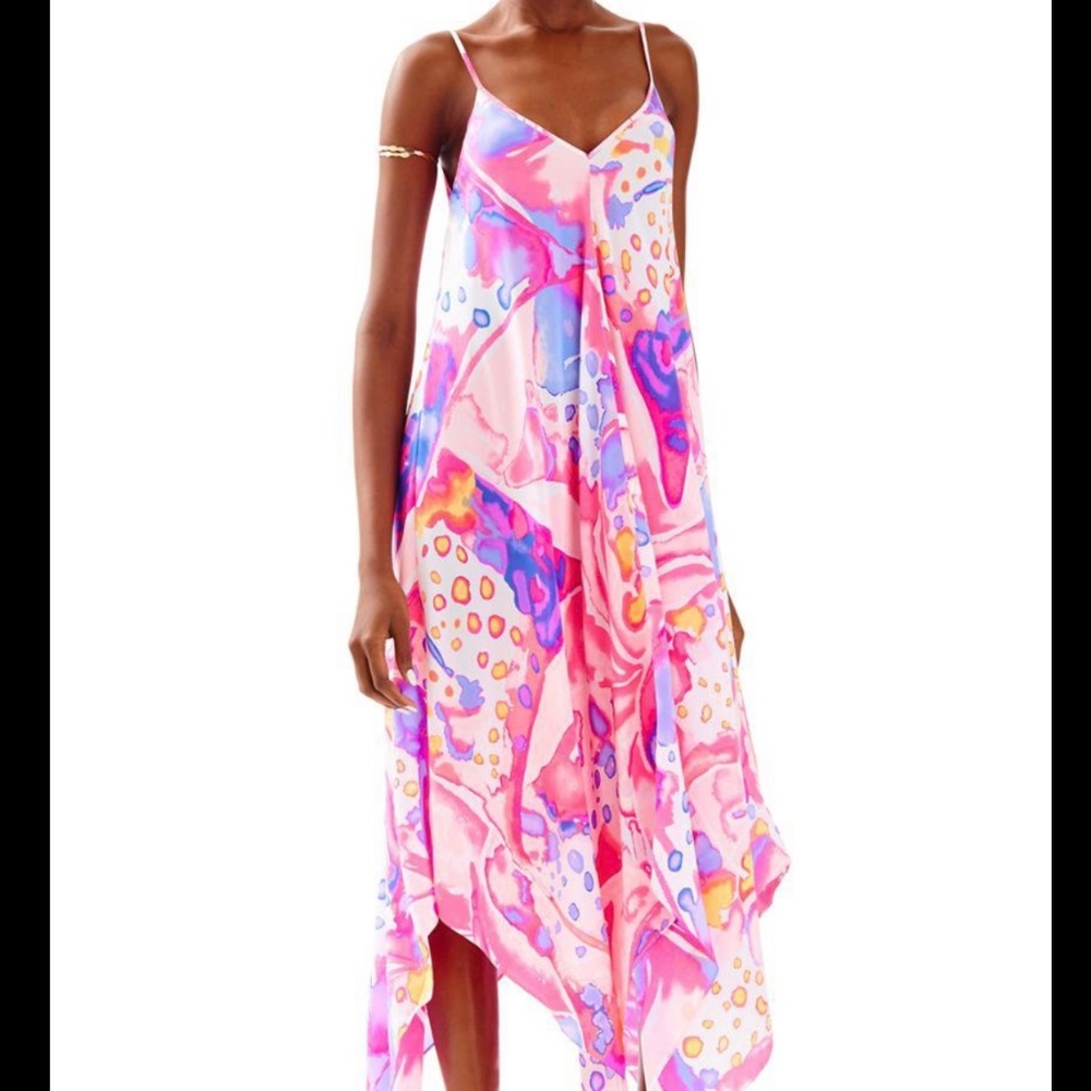 ISO Lilly Pulitzer Rylan Silk Maxi Dress